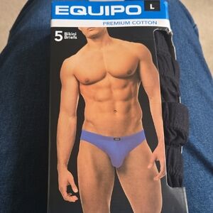 Men's Black Bikini Briefs - 5 Pack